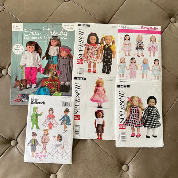 18 in doll patterns bundle - Picture 1 of 8